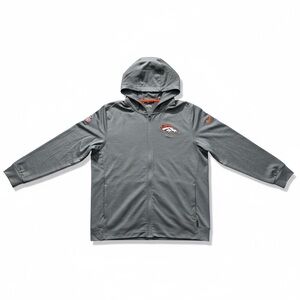 Men’s XL NFL Nike Denver Broncos Zip Hoodie Player Issued Jonathon Kongbo